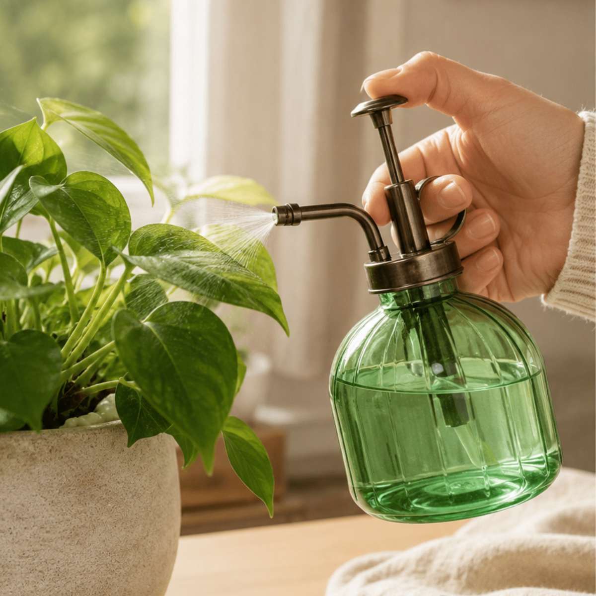 Glass plant mister